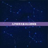 儿子名字大全2022虎年生，2022年属虎的宝宝取名字