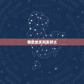 哪些地支财发财大，八字地支只一个正财但有大师确说财很旺是什么意思，