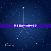缺木最吉利的五十个字，五行里缺木取什么名字为好呢