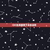 95生肖猪男下半年运势，猪人今年下半年运程