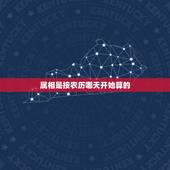 属相是按农历哪天开始算的，十二生肖是按农历还是阳历计算