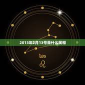 2013年2月13号是什么属相，生于2013年2月13日18:50生辰