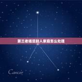 第三者插足别人家庭怎么处理，佛教夫妻间有第三者插足从影响其家庭该怎么办