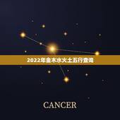 2022年金木水火土五行查询 金木水火土命理分析
