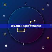 养龟为什么不能养双是真的吗，巴西龟为什么不能养双？