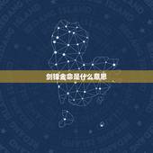 剑锋金命是什么意思，月柱剑锋金命是什么意思