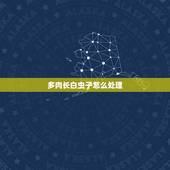 多肉长白虫子怎么处理，多肉长了白色的小虫子怎么办