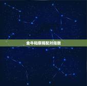 金牛和摩羯配对指数，金牛座和摩羯座配吗