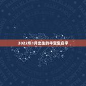 2022年1月出生的牛宝宝名字，2022年宝宝取名字大全免费