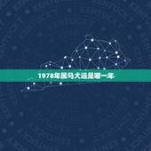 1978年属马大运是哪一年，属马人43岁真有一难吗