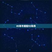 85年牛婚配93年鸡，男85年属牛与女93年属鸡相配吗