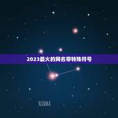 2023最火的网名带特殊符号，带有特殊符号的网名有哪些？