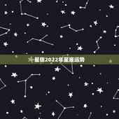 星宿2022年星座运势，星座运势2021年运程