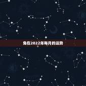 兔在2022年每月的运势，87年兔2022年运势及运程？
