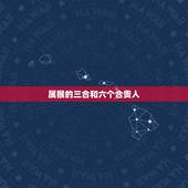 属猴的三合和六个合贵人，属猴男忘不了哪个生肖女