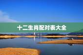 十二生肖配对表大全，十二生肖配对查询