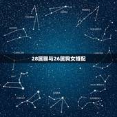 28属猴与26属狗女婚配，92年属猴男与94年属狗女能婚配吗？
