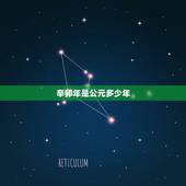 辛卯年是公元多少年，农历辛卯年是哪一年