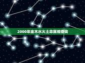 2000年金木水火土命属相查询，2000年1月29日出生属于金木水火土
