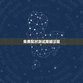免费配对测试婚姻汉程 ，八字配对汉程
