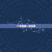 71年属猪一生运势，1971年属猪2021年运势及运程