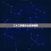 二十二岁属什么生肖婚配，属相生辰八字婚配