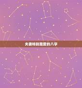 夫妻特别恩爱的八字，八字怎么看夫妻感情好不好