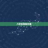八字生肖配对表，八字配对姻缘免费