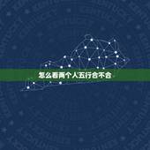 怎么看两个人五行合不合，请问.两个人八字合不合这个怎么看？可以举例吗