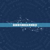 鼠属相与哪些生肖婚配好，鼠婚配什么属相好