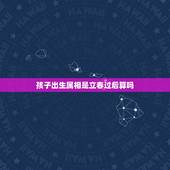 孩子出生属相是立春过后算吗，立春后出生的孩子该属什么？