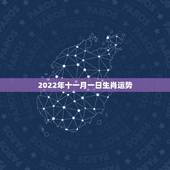 2022年十一月一日生肖运势，2022年十二生肖运势排名