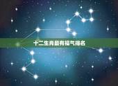 十二生肖最有福气排名，十二生肖谁之一