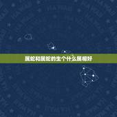 属蛇和属蛇的生个什么属相好，属蛇和属狗生什么属相好