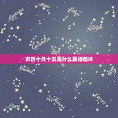 农历十月十五是什么属相相冲，阴历十月十五的生日在五行之中是什么