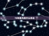 78年属马是什么命运，78年属马五行属什么