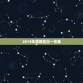 2018年结婚吉日一览表，2018年3月什么日子结婚最好