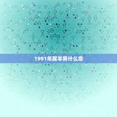 1991年属羊男什么命，1991年属羊的男的姻缘