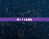 两个人姓名配对，姓名配对