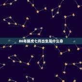 86年属虎七月出生是什么命，免费测名字打分数生辰八字免费