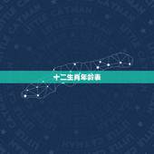 十二生肖年龄表，十二生肖岁数表