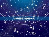 85年属牛36岁有一灾，属牛85年出生，为什么总是不走运？