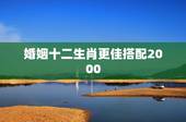 婚姻十二生肖更佳搭配2000，12生肖排序婚配表