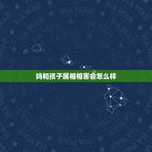 妈和孩子属相相害会怎么样，孩子和母亲的属相相冲会怎么样？