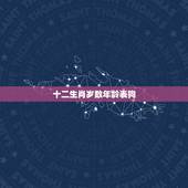 十二生肖岁数年龄表狗，十二生肖岁数年龄表是什么？