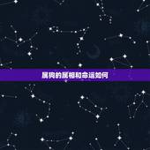 属狗的属相和命运如何，属狗人的命运如何