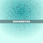 属相命格婚配对照表，1990年属马32岁会结婚吗