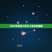 1997年农历七月三十生女孩婚配，1997年7月27日的女孩和什么生肖