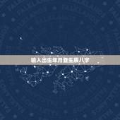 输入出生年月查生辰八字，生辰八字五行查询表