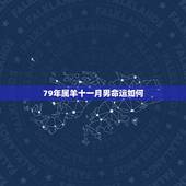 79年属羊十一月男命运如何，八字测算免费